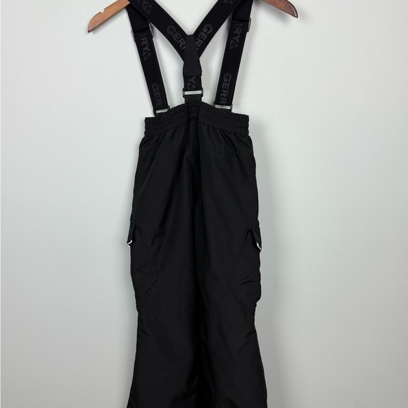 GERRY Performance Black Bib Snow Pants Removable Suspenders Size 7/8 - Picture 5 of 8